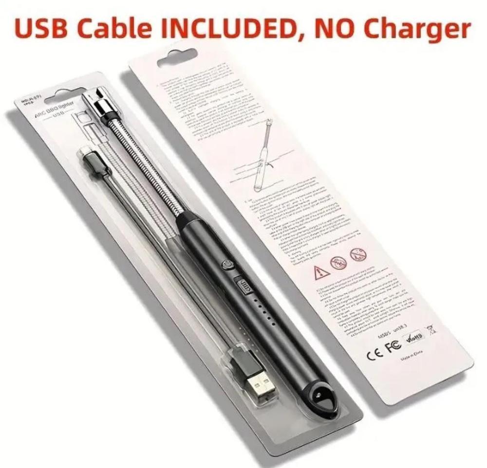 USB Rechargeable Flameless Lighter β Flexible Windproof Plasma Arc Igniter