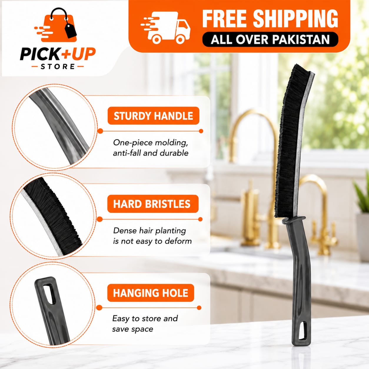 2-Piece Hard Bristle Brush Set