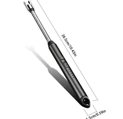 USB Rechargeable Flameless Lighter – Flexible Windproof Plasma Arc Igniter