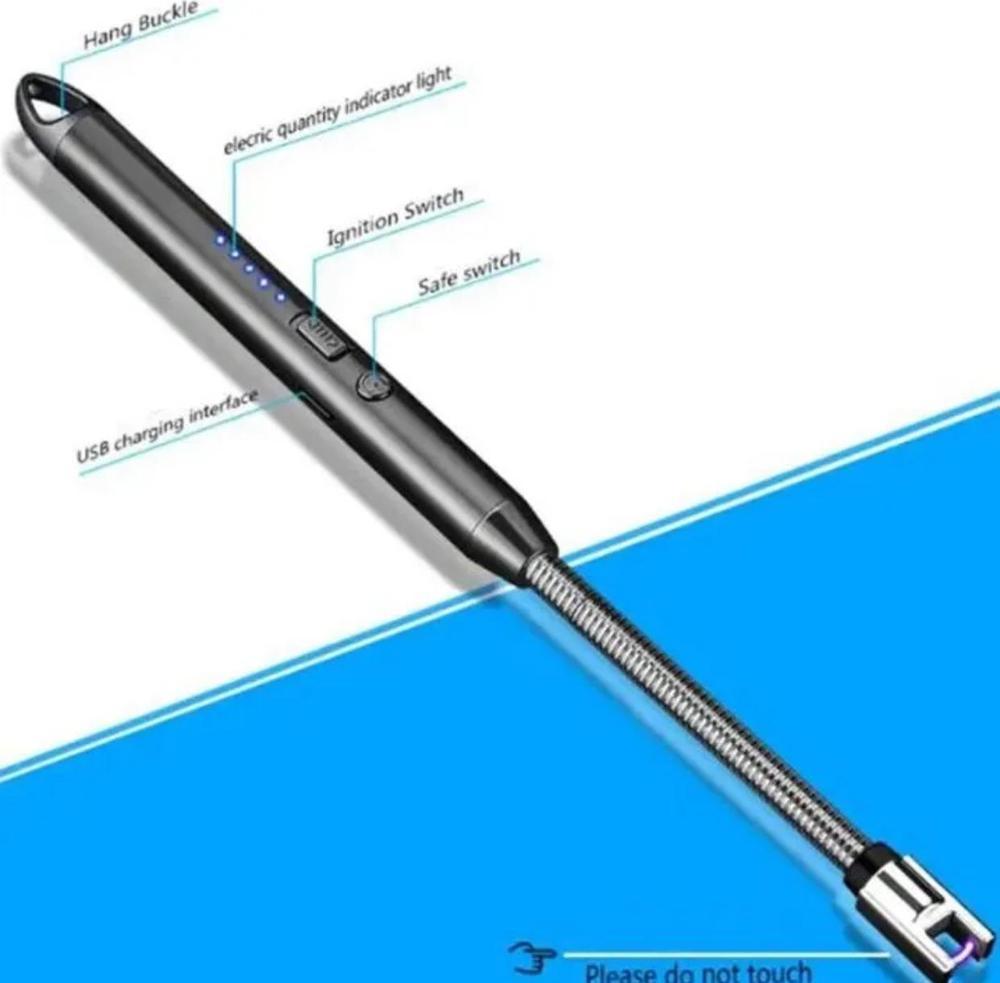 USB Rechargeable Flameless Lighter – Flexible Windproof Plasma Arc Igniter
