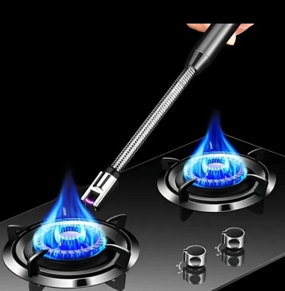 USB Rechargeable Flameless Lighter – Flexible Windproof Plasma Arc Igniter
