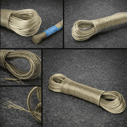Heavy-Duty 20M Clothes Drying Rope – PVC Coated Rustproof Laundry Line with Hooks