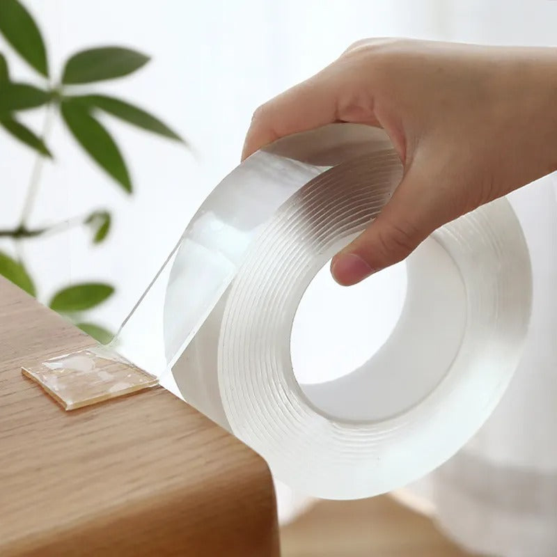 Double-Sided Nano Adhesive Tape – Heavy Duty Reusable Wall Mounting Fixing Tape (5M)