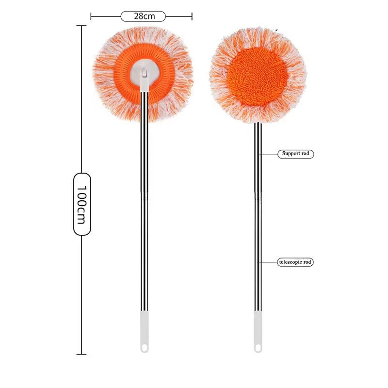 Magic Rotating Microfiber Mop – Adjustable Long Handle Floor Cleaning System